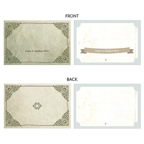 Vintage Medley Large Rectangular Card Set