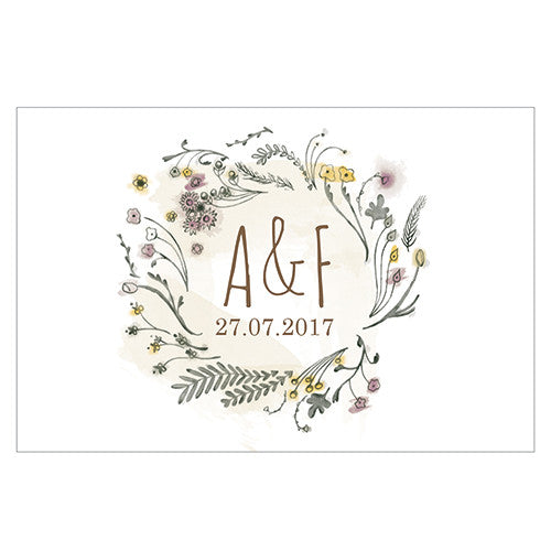 Natural Charm Large Rectangular Card