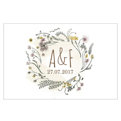 Natural Charm Large Rectangular Card