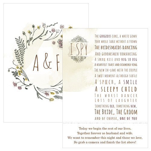 Natural Charm I Spy Camera Card