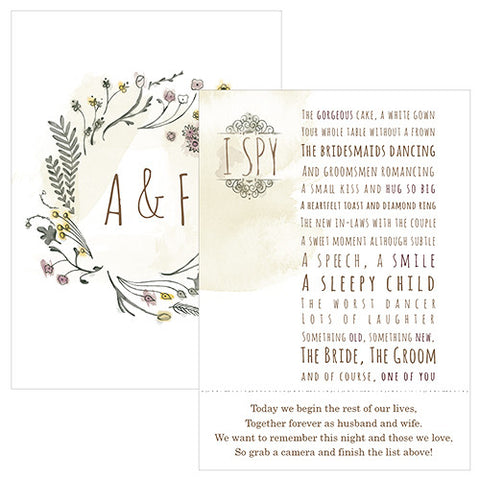 Natural Charm I Spy Camera Card