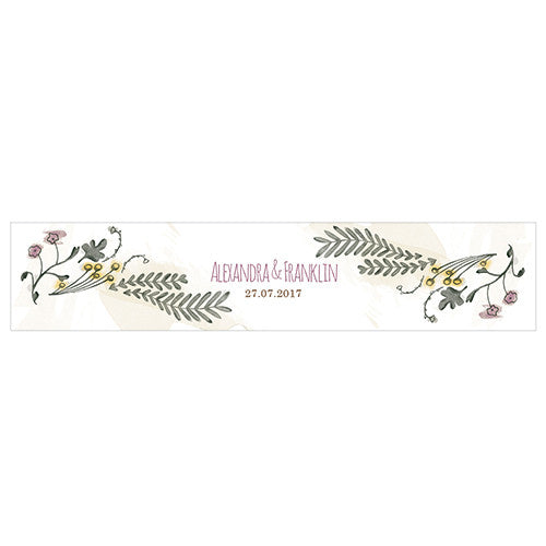 Natural Charm Water Bottle Label