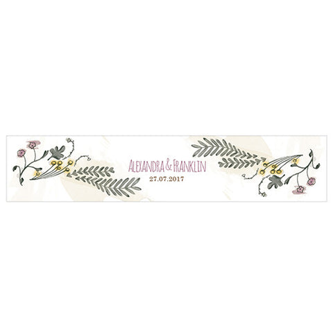 Natural Charm Water Bottle Label