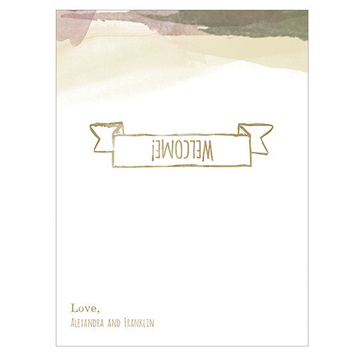 Natural Charm Place Card With Fold