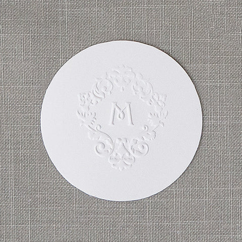 Small Round Cards Plain - White