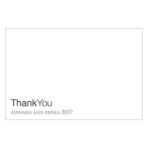 Monogram Simplicity Large Rectangular Card