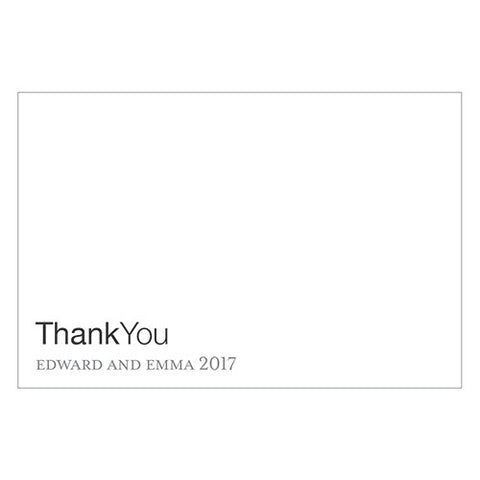 Monogram Simplicity Large Rectangular Card