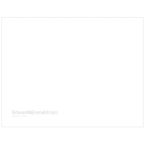 Monogram Simplicity Guest Book Additional Inside Pages