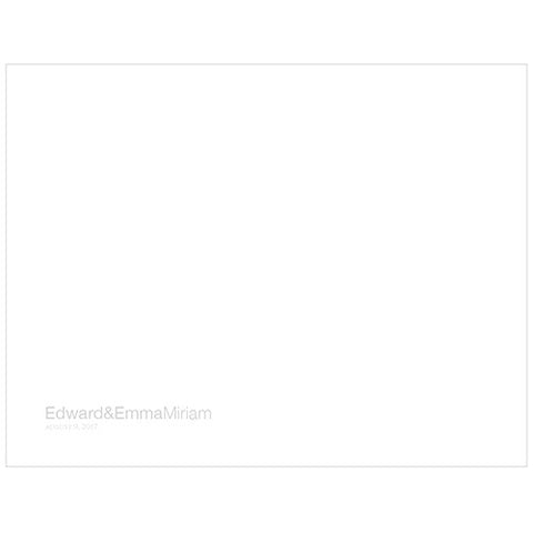 Monogram Simplicity Guest Book Additional Inside Pages