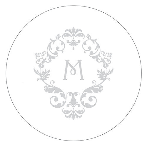 Monogram Simplicity Small Sticker - Classic Filigree