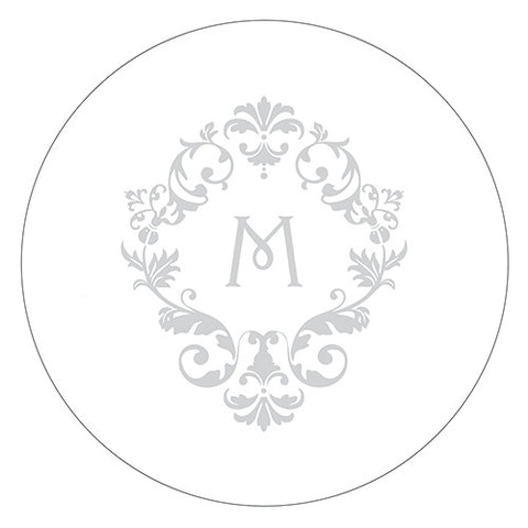 Monogram Simplicity Small Sticker - Classic Filigree