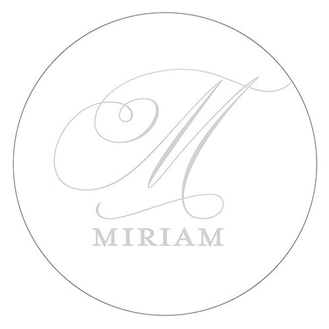 Monogram Simplicity Small Sticker - Elegant