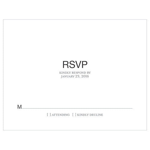 Monogram Simplicity RSVP