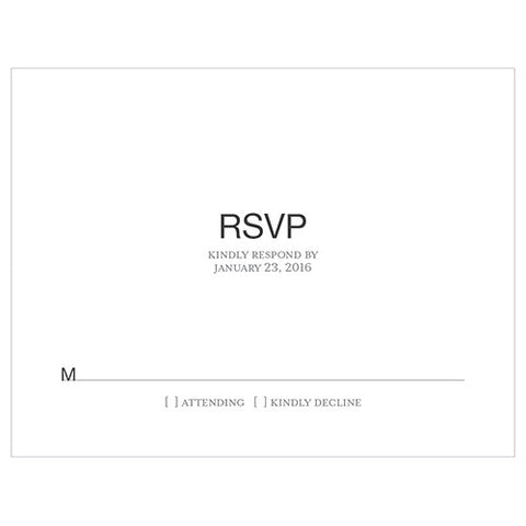 Monogram Simplicity RSVP