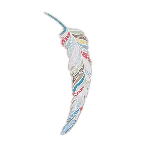 Feather Whimsy Paper Feathers - Large Purple