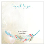 Feather Whimsy Memory Box Wishing Well Cards Purple