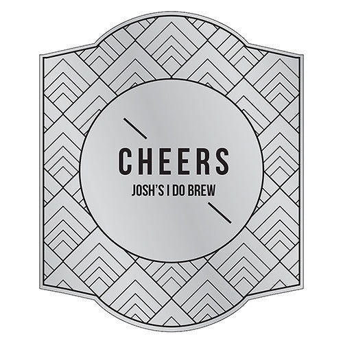 Personalized Beer Bottle Label - Gold Metallic Foil Gold