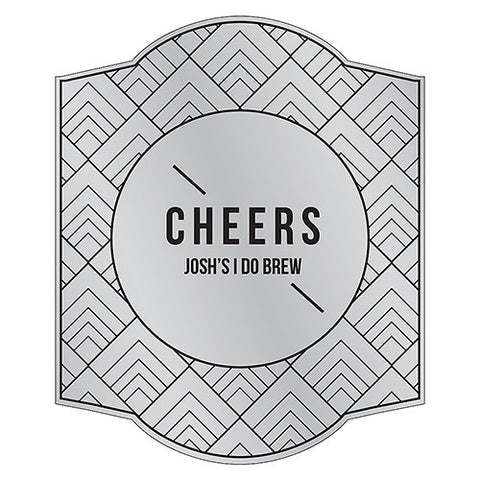 Personalized Beer Bottle Label - Gold Metallic Foil Gold