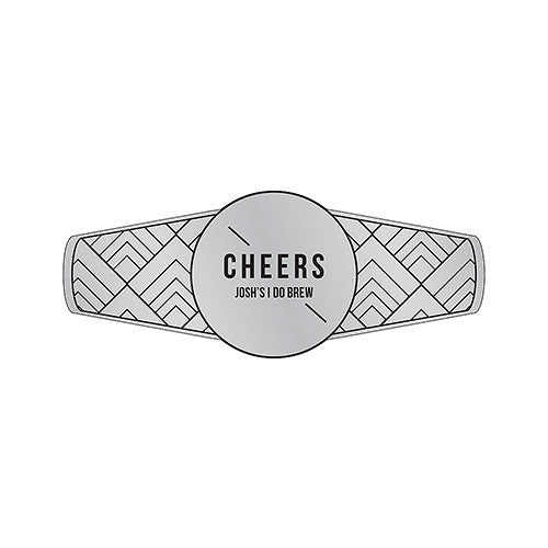 Personalized Cigar Band / Beer Bottle Neck Label - Gold Metallic Foil Gold