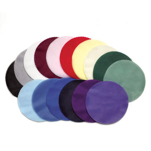 Tulle Circle Favor Bonbonniere Scalloped Edge Purple