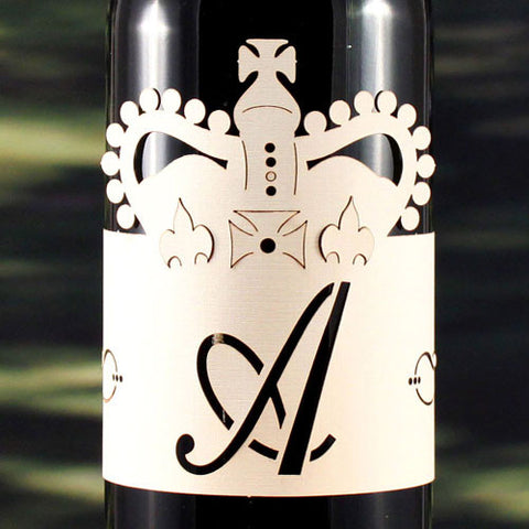 Laser Expressions King Crown Decorative Monogram Wrap White