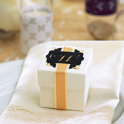 Laser Expressions Monogram Paper Buckle Black