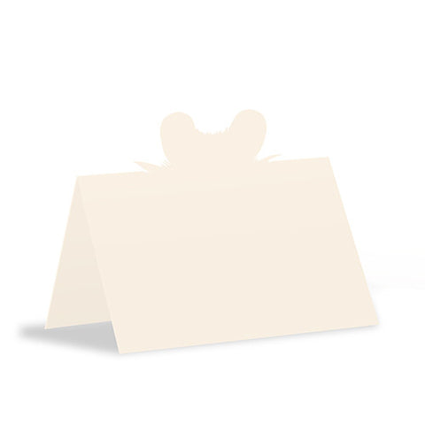 Laser Expressions Mouse Ears Folded Place Card Ivory