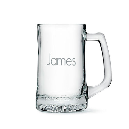 Engraved Glass Beer Mugs Gift for Men