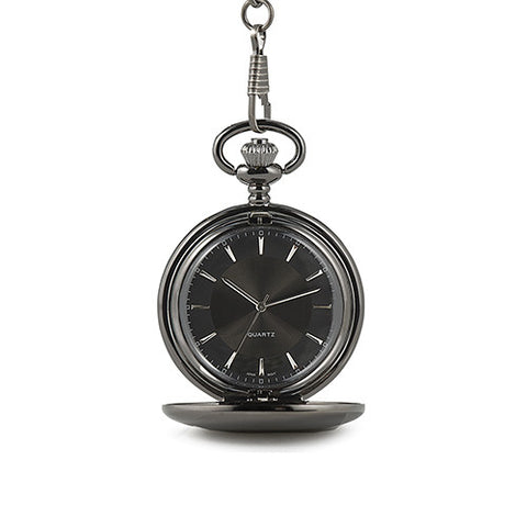 Satin Gunmetal Pocket Watch