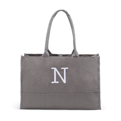 City Tote - Solid Box Tote - Gray