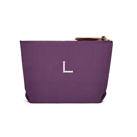 Napa Linen Cosmetic Bag - Plum