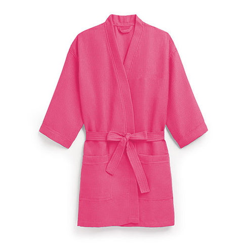 Waffle Kimono Robe - Fuchsia - Hot Pink