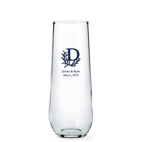 Stemless Champagne Flutes - Personalized