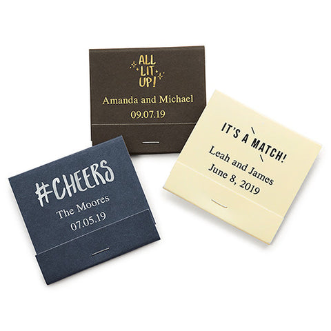 Personalized Matchbook Light Blue