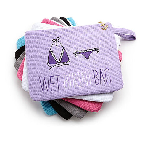Waffle Wet Bikini Bag - Lavender