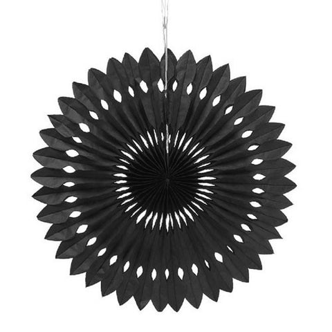 Paper Pinwheel Decor - Black