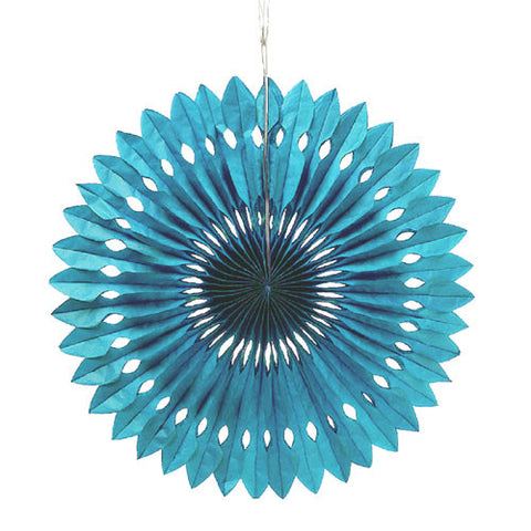 Paper Pinwheel Decor - Peacock Blue