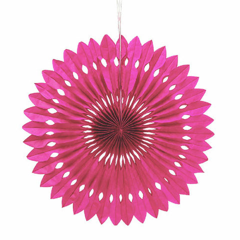 Paper Pinwheel Decor - Hot Pink