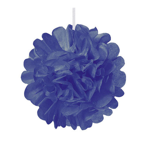 Mini Paper Pom Pom - Cobalt Blue