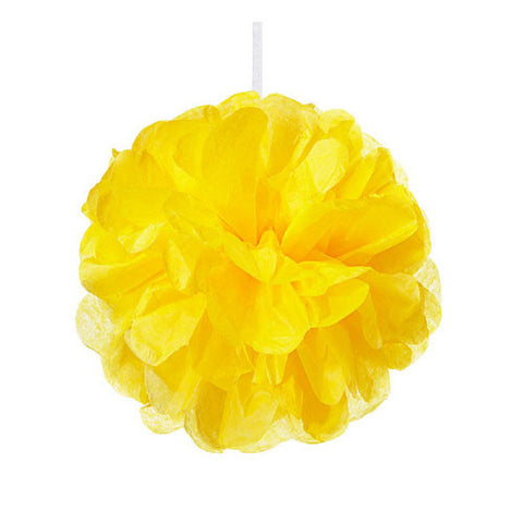 Mini Paper Pom Pom - Sunflower