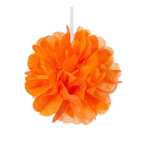Mini Paper Pom Pom - Orange