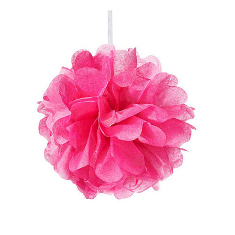 Mini Paper Pom Pom - Magenta