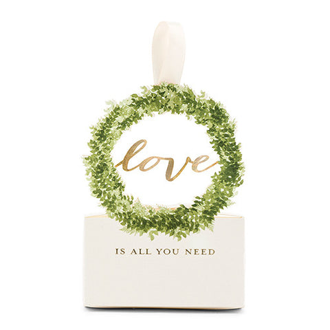 Love Wreath Favor Box with Ribbon