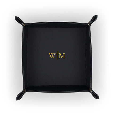Vegan Leather Jewelry - Line Monogram Emboss Medium White