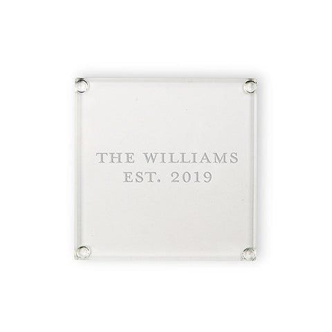 Personalized Glass Coasters - Custom Format