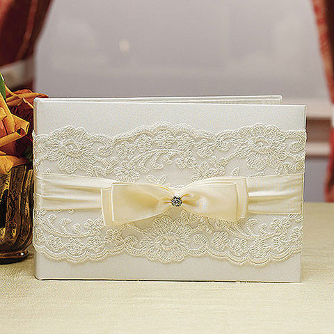 Beverly Clark French Lace Collection Guest Book Ivory