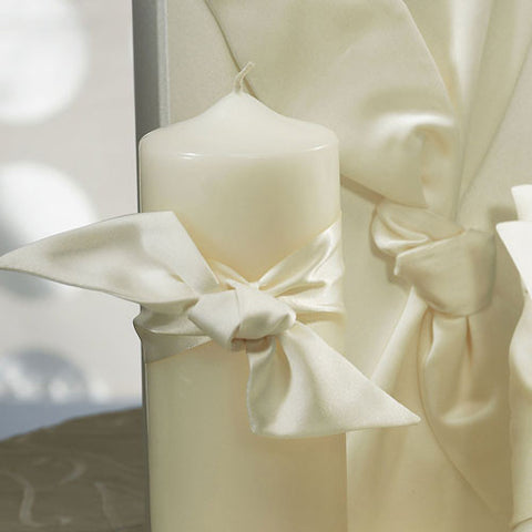 Beverly Clark Tie the Knot Collection Unity Candle White