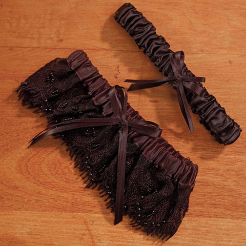 Beverly Clark's Gala Bridal Garter Set Ivory