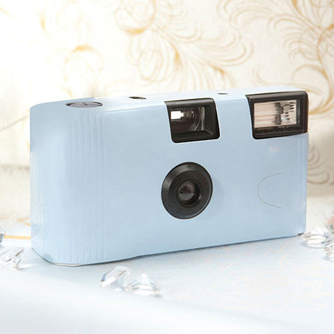 Pastel Blue Single Use Camera – Solid Color Design