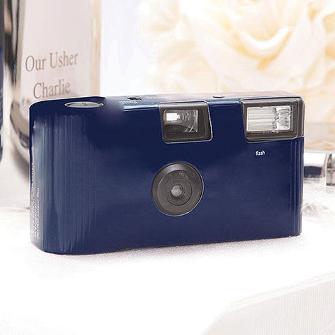 Navy Blue Single Use Camera – Solid Color Design